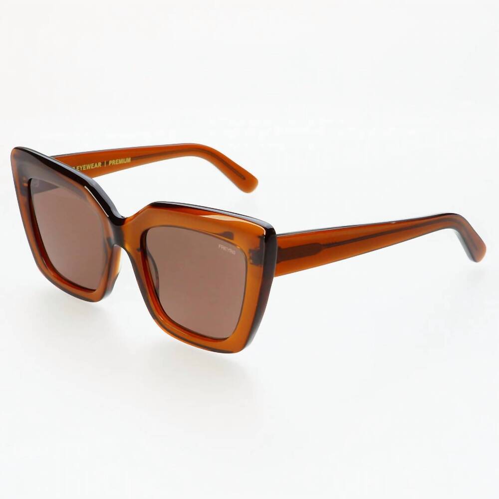 NEW FREYRS EYEWEAR women's portofino sunglasses in brown